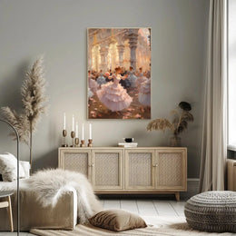 Elegant Ballroom Scene: Classical Era Cultural Heritage Poster PosterGoat