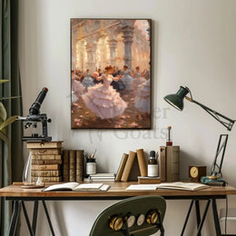 Elegant Ballroom Scene: Classical Era Cultural Heritage Poster PosterGoat