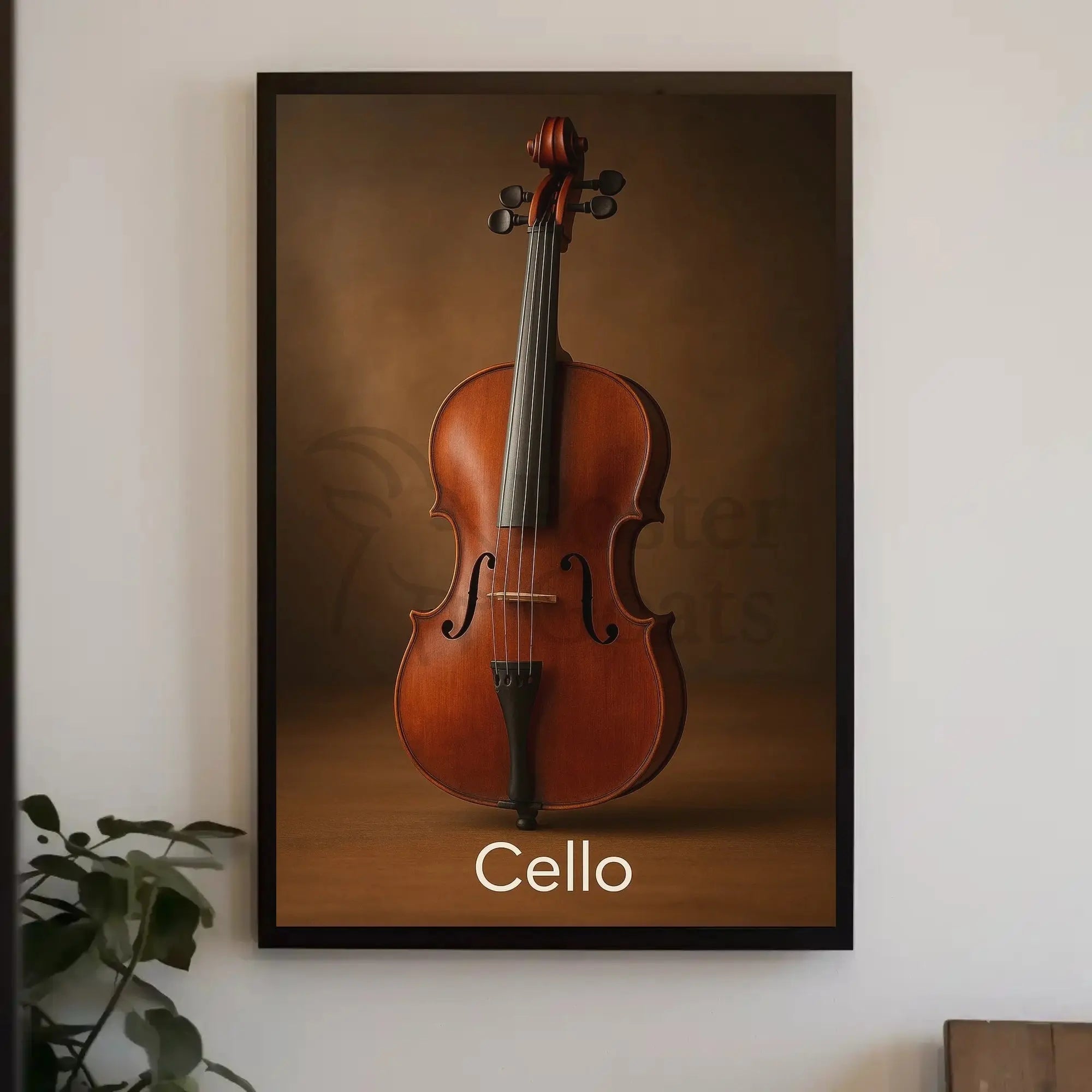 Elegant Cello Art Print for Classical Music Enthusiasts PosterGoat