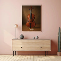 Elegant Cello Art Print for Classical Music Enthusiasts PosterGoat
