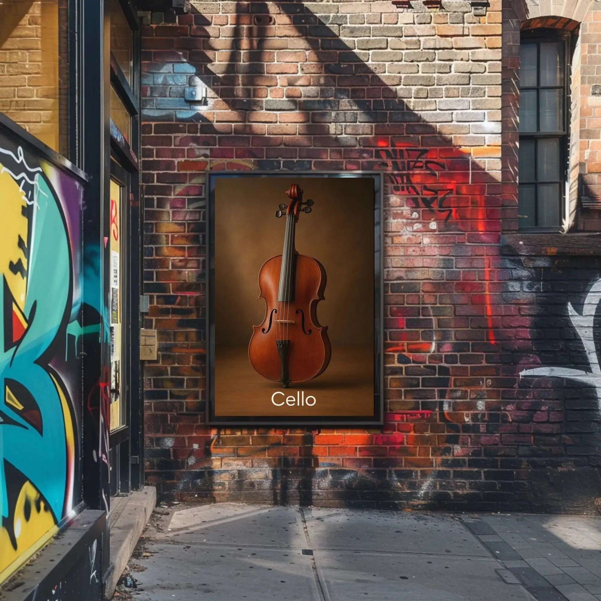Elegant Cello Art Print for Classical Music Enthusiasts PosterGoat