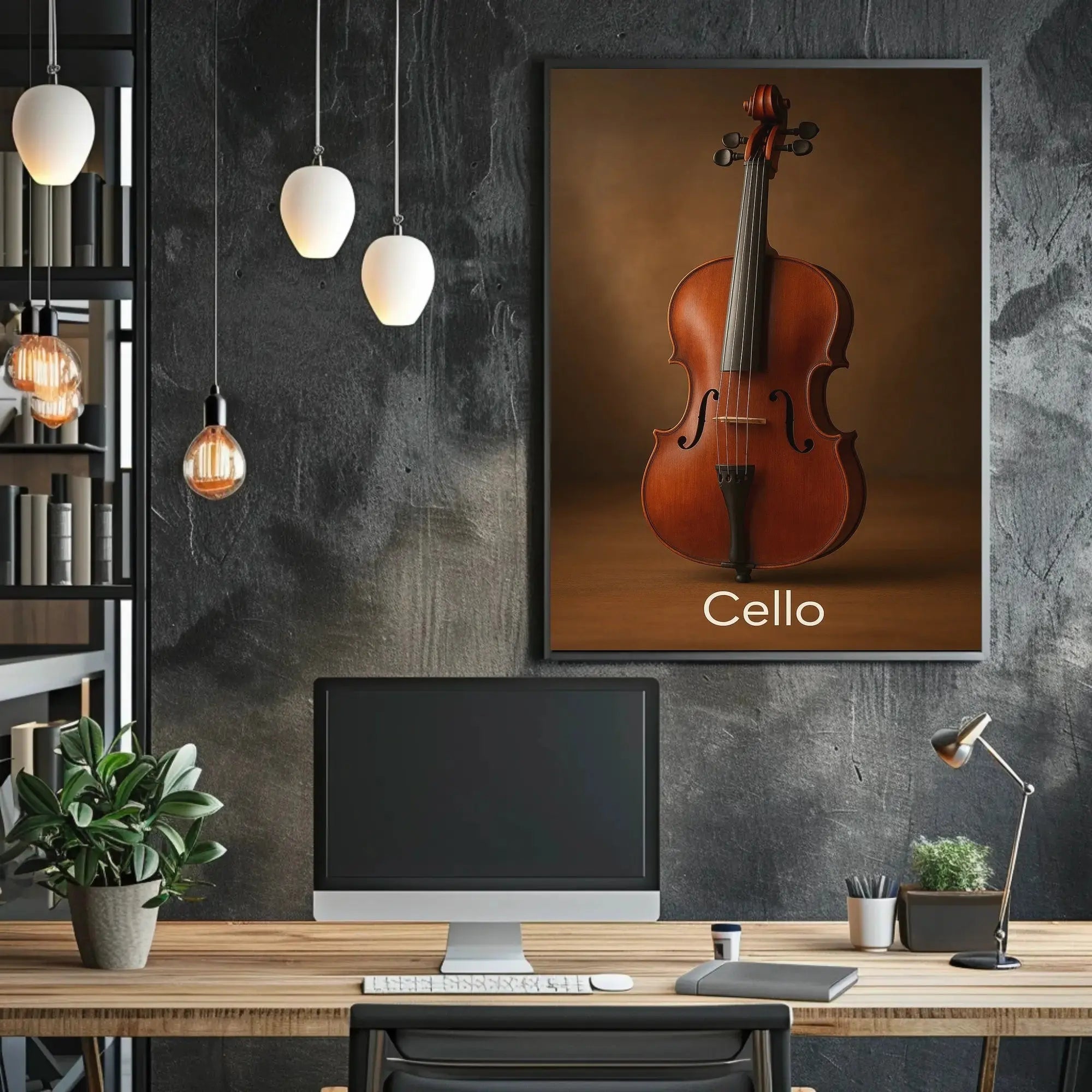 Elegant Cello Art Print for Classical Music Enthusiasts PosterGoat