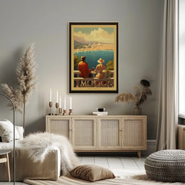 Elegant Mediterranean Balcony Scene: Travel Poster PosterGoat