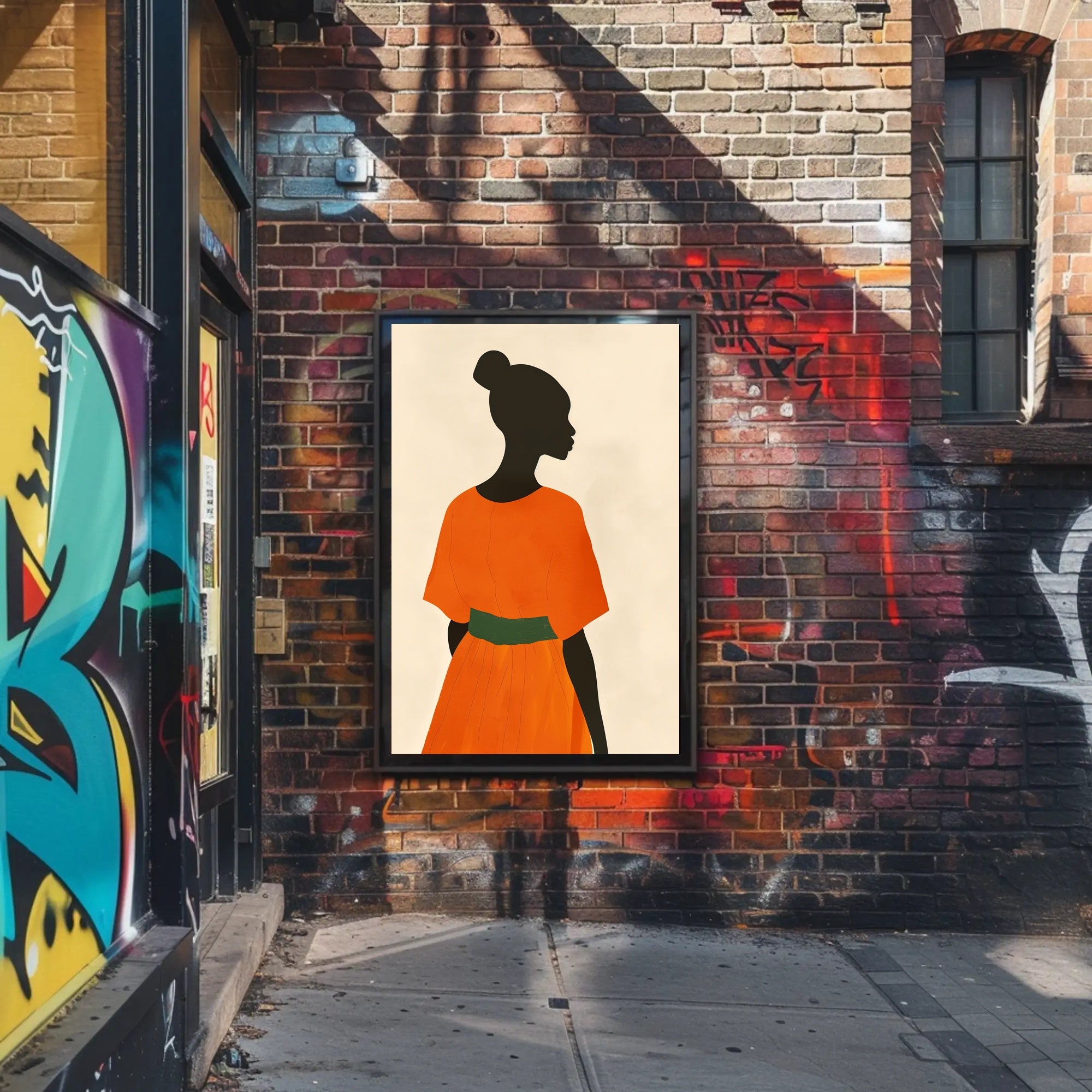 Elegant Minimalist Silhouette Art Poster - Artistic Poster PosterGoat