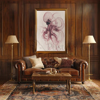 Elegant Octopus Illustration Art Print - Animal Poster PosterGoat