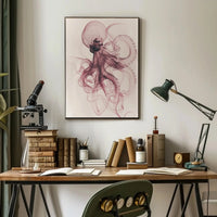 Elegant Octopus Illustration Art Print - Animal Poster PosterGoat