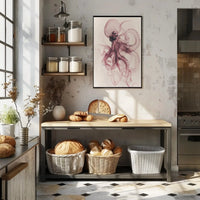 Elegant Octopus Illustration Art Print - Animal Poster PosterGoat