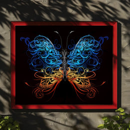 Elegant Ornate Butterfly: Animal Art Poster PosterGoat