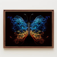 Elegant Ornate Butterfly: Animal Art Poster PosterGoat