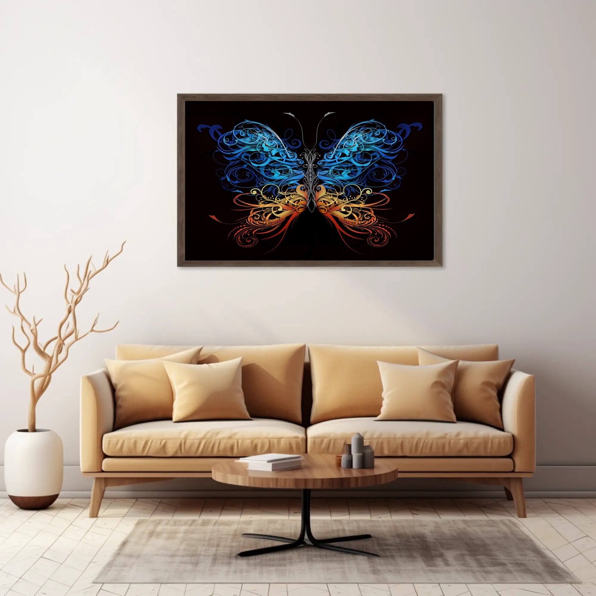 Elegant Ornate Butterfly: Animal Art Poster PosterGoat