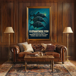 Elephantnose Fish Freshwater Marvel Poster PosterGoat