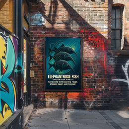 Elephantnose Fish Freshwater Marvel Poster PosterGoat
