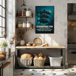 Elephantnose Fish Freshwater Marvel Poster PosterGoat