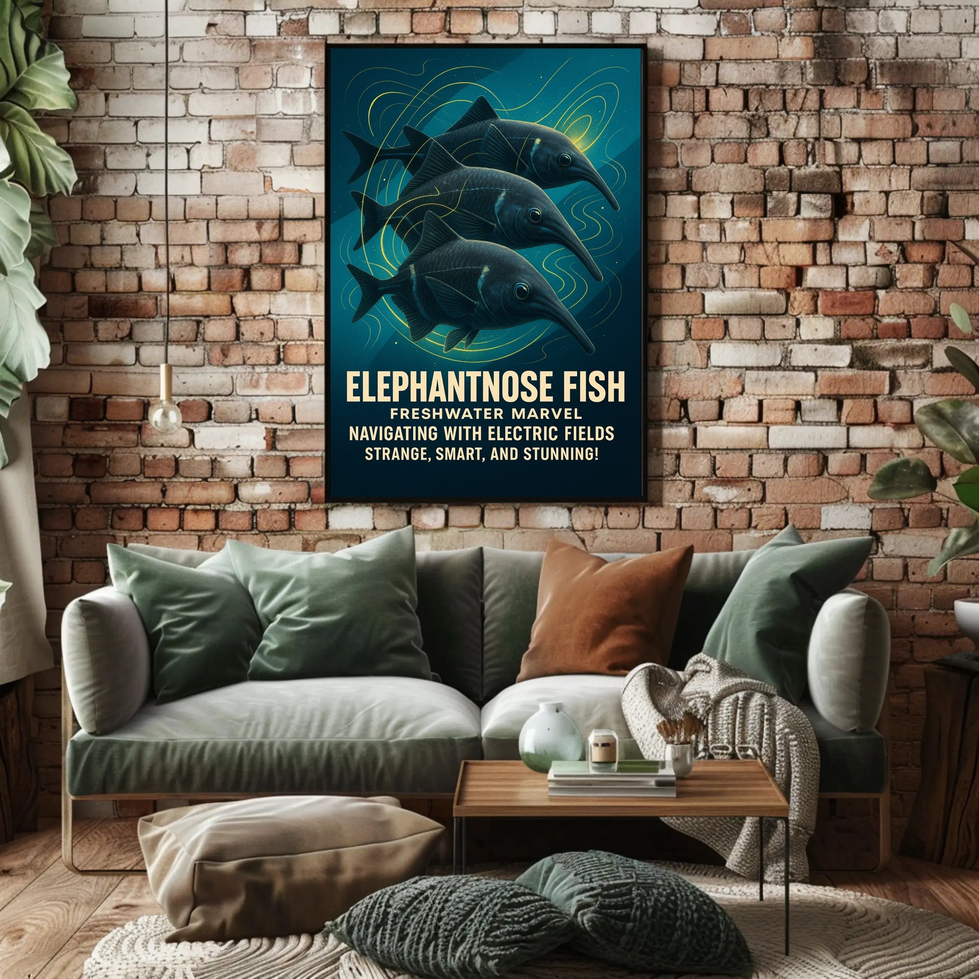 Elephantnose Fish Freshwater Marvel Poster PosterGoat