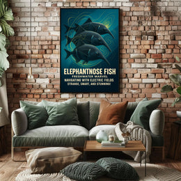 Elephantnose Fish Freshwater Marvel Poster PosterGoat