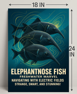 Elephantnose Fish Freshwater Marvel Poster PosterGoat