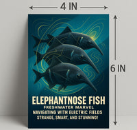 Elephantnose Fish Freshwater Marvel Poster PosterGoat