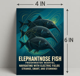 Elephantnose Fish Freshwater Marvel Poster PosterGoat