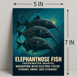 Elephantnose Fish Freshwater Marvel Poster PosterGoat