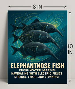 Elephantnose Fish Freshwater Marvel Poster PosterGoat