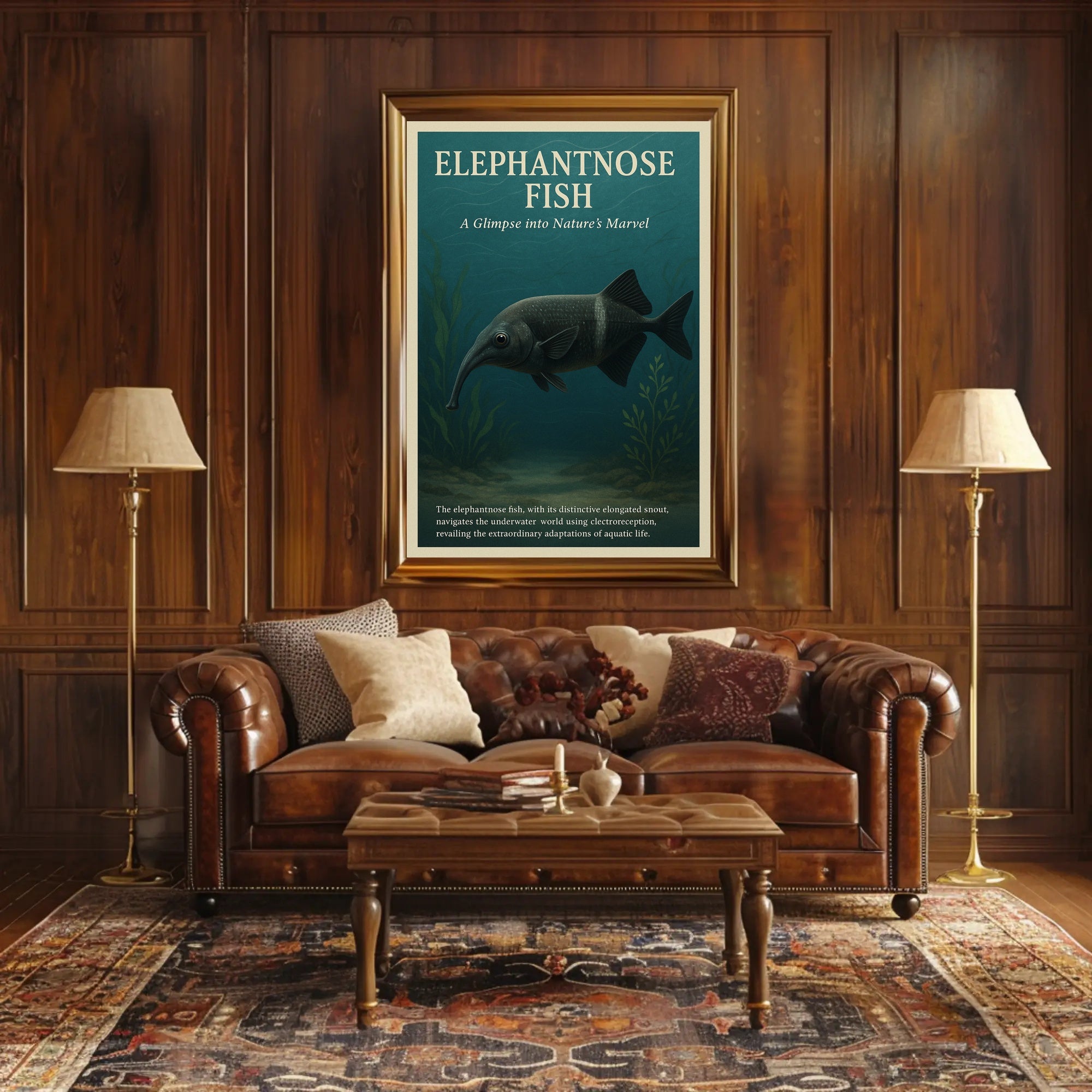 Elephantnose Fish Nature's Marvel Poster PosterGoat