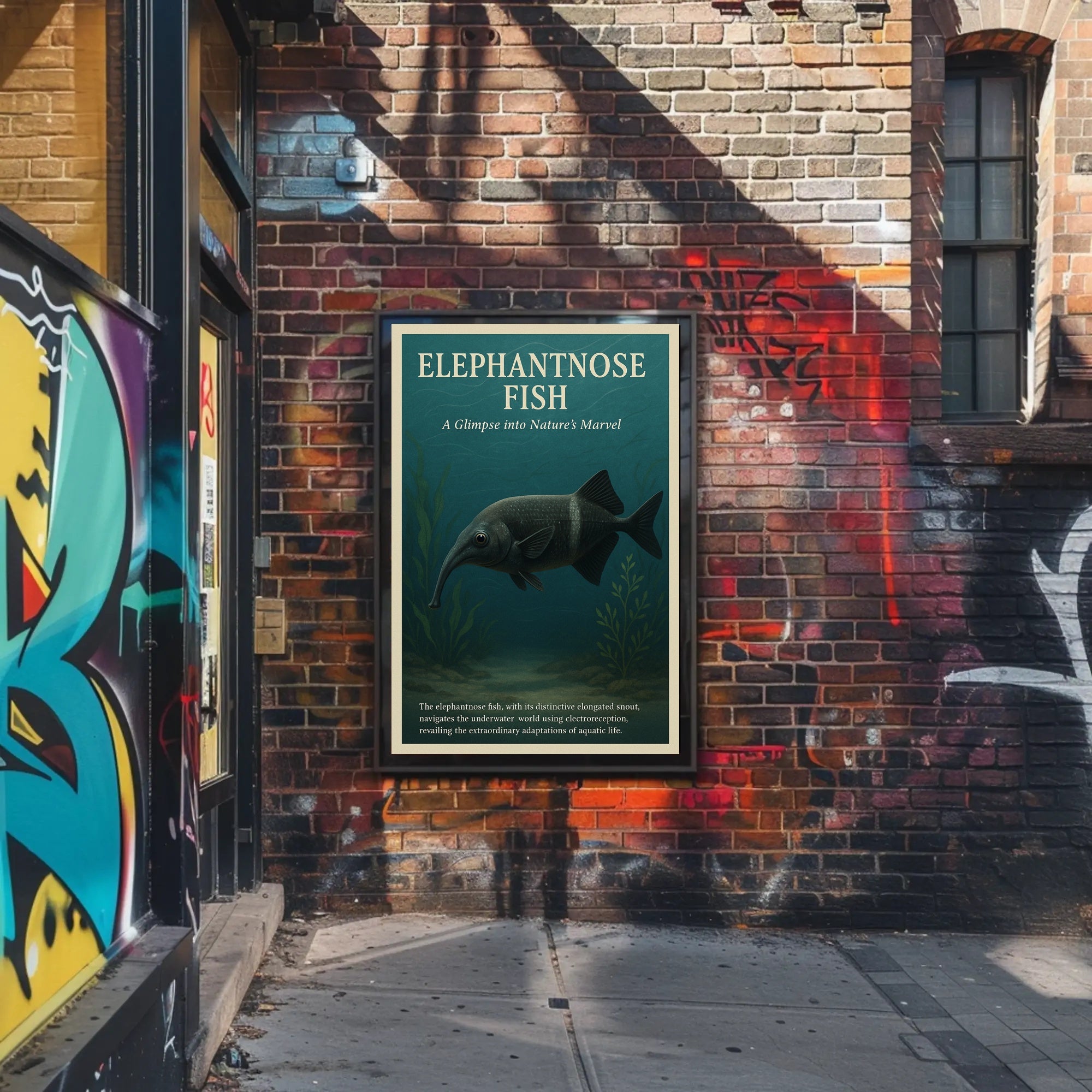 Elephantnose Fish Nature's Marvel Poster PosterGoat