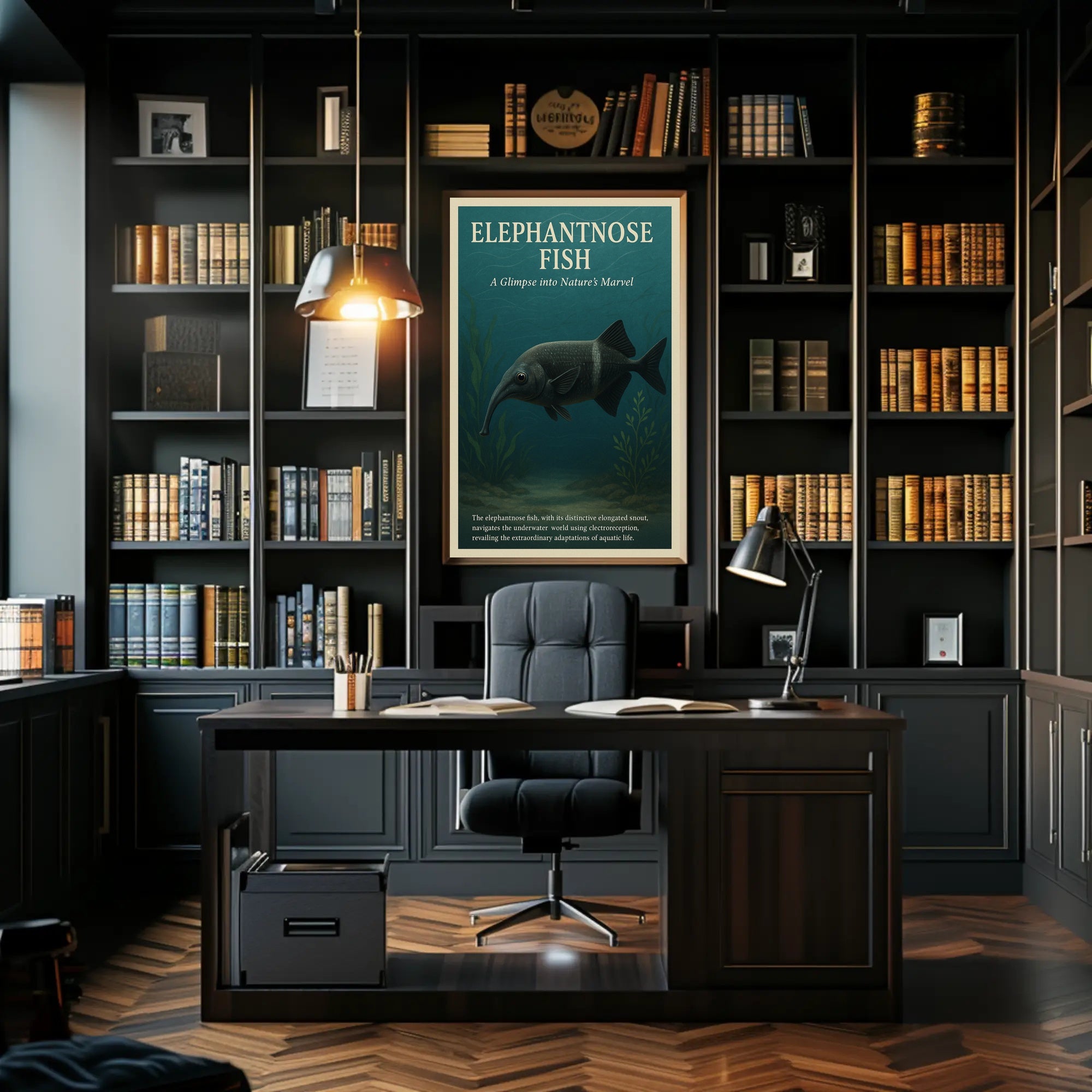 Elephantnose Fish Nature's Marvel Poster PosterGoat