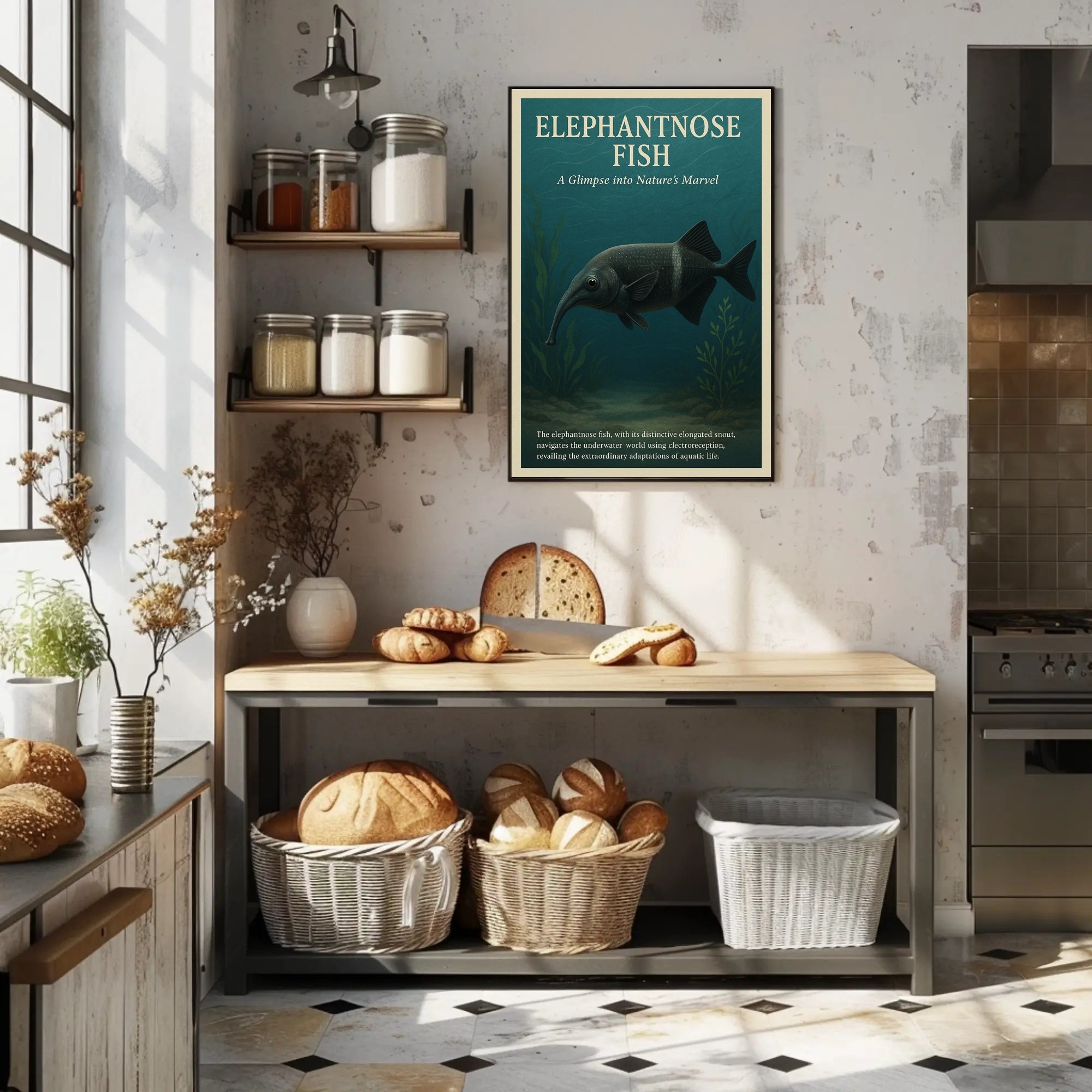 Elephantnose Fish Nature's Marvel Poster PosterGoat