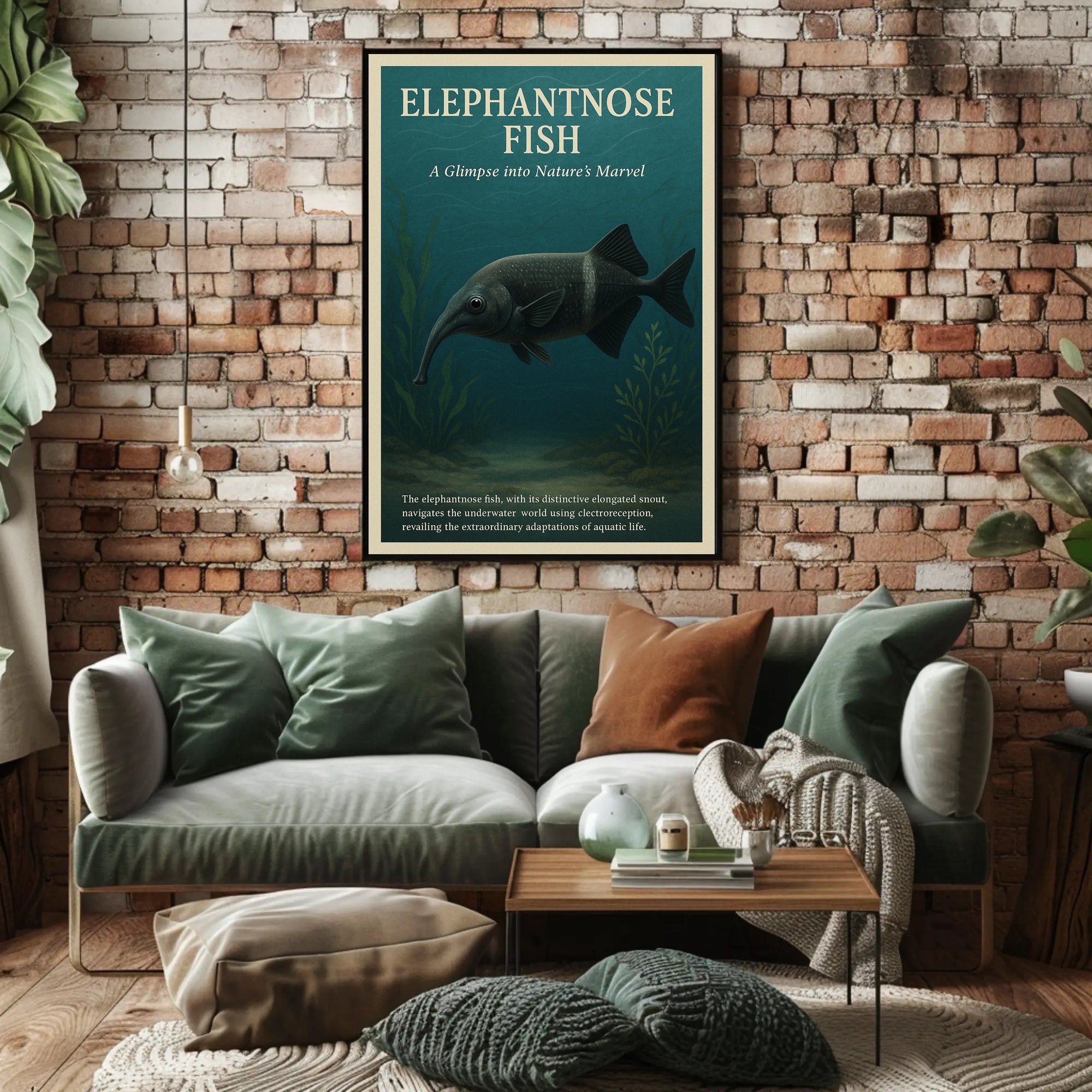 Elephantnose Fish Nature's Marvel Poster PosterGoat