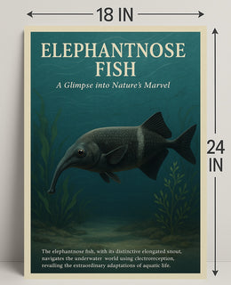 Elephantnose Fish Nature's Marvel Poster PosterGoat
