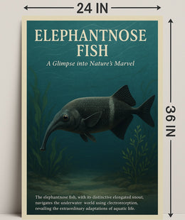 Elephantnose Fish Nature's Marvel Poster PosterGoat