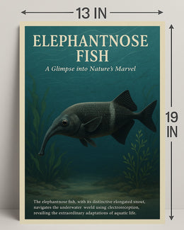 Elephantnose Fish Nature's Marvel Poster PosterGoat