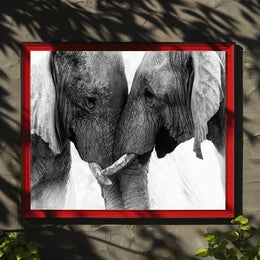 Elephants in Harmony: Majestic Wildlife Art Print for Animal Poster PosterGoat