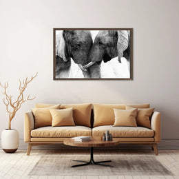 Elephants in Harmony: Majestic Wildlife Art Print for Animal Poster PosterGoat