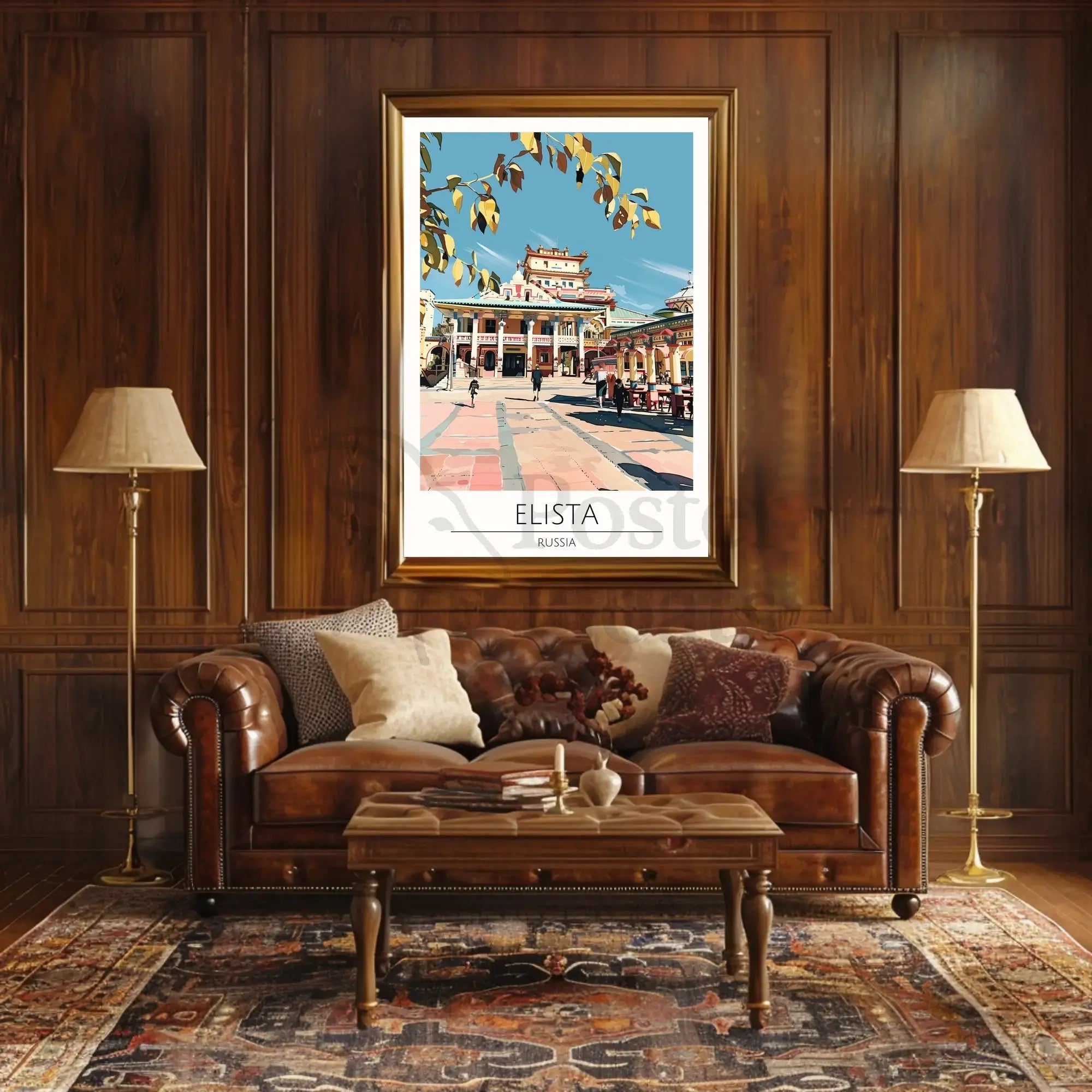 Elista Architectural Essence Travel Poster PosterGoat