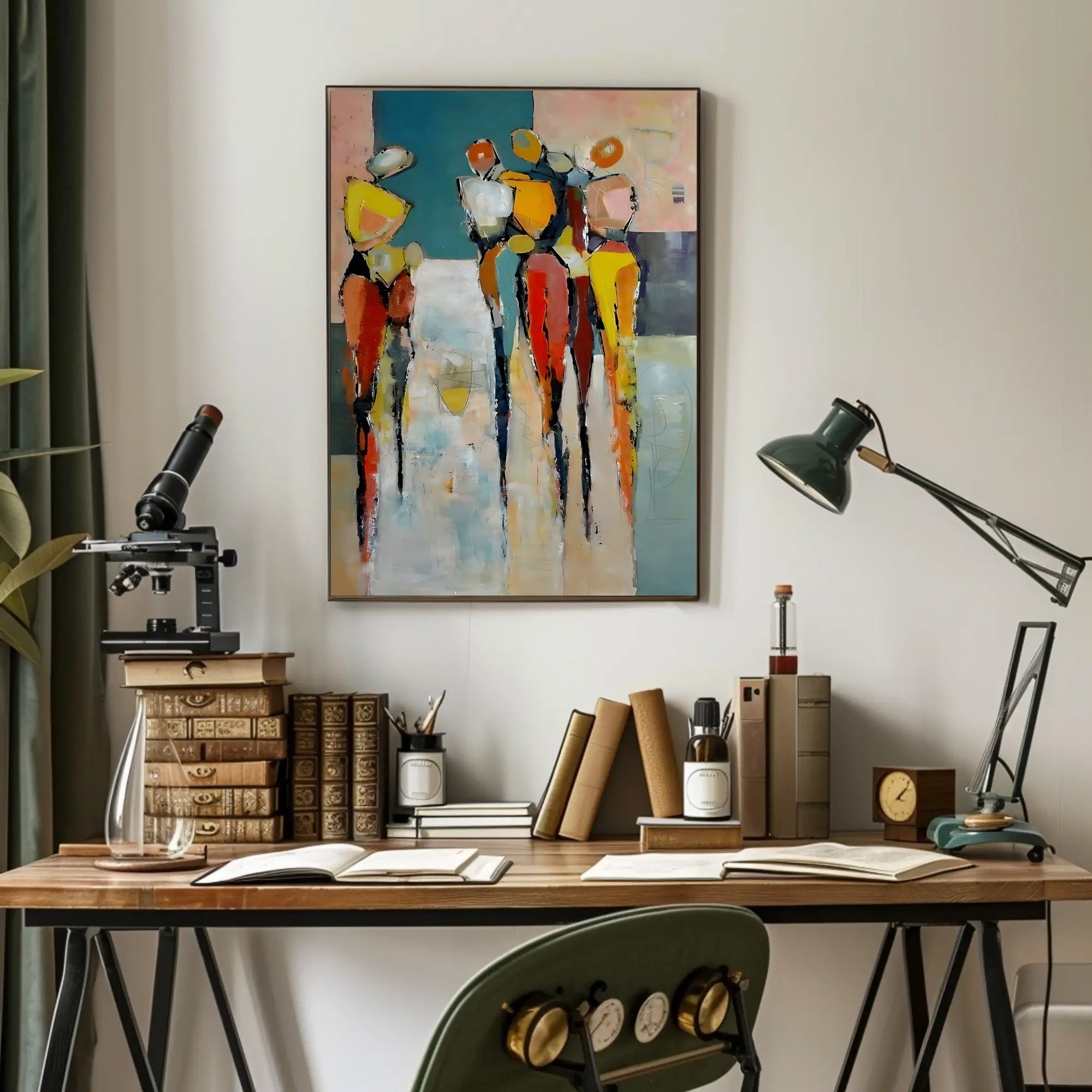 Elongated Humanoid Figures Abstract or Artistic Poster PosterGoat