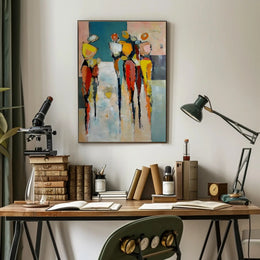 Elongated Humanoid Figures Abstract or Artistic Poster PosterGoat