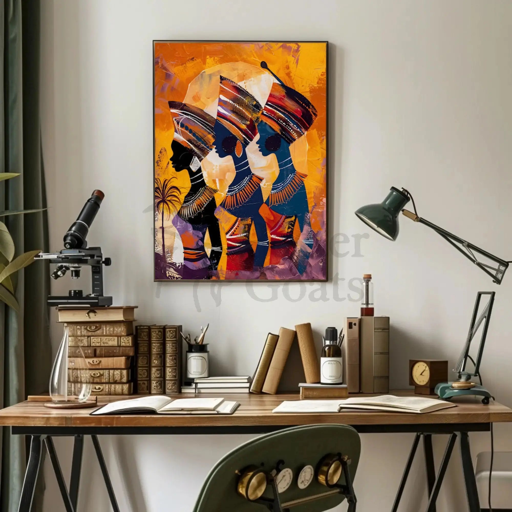 Embrace African Culture with Vibrant Artwork Cultural Heritage Poster PosterGoat