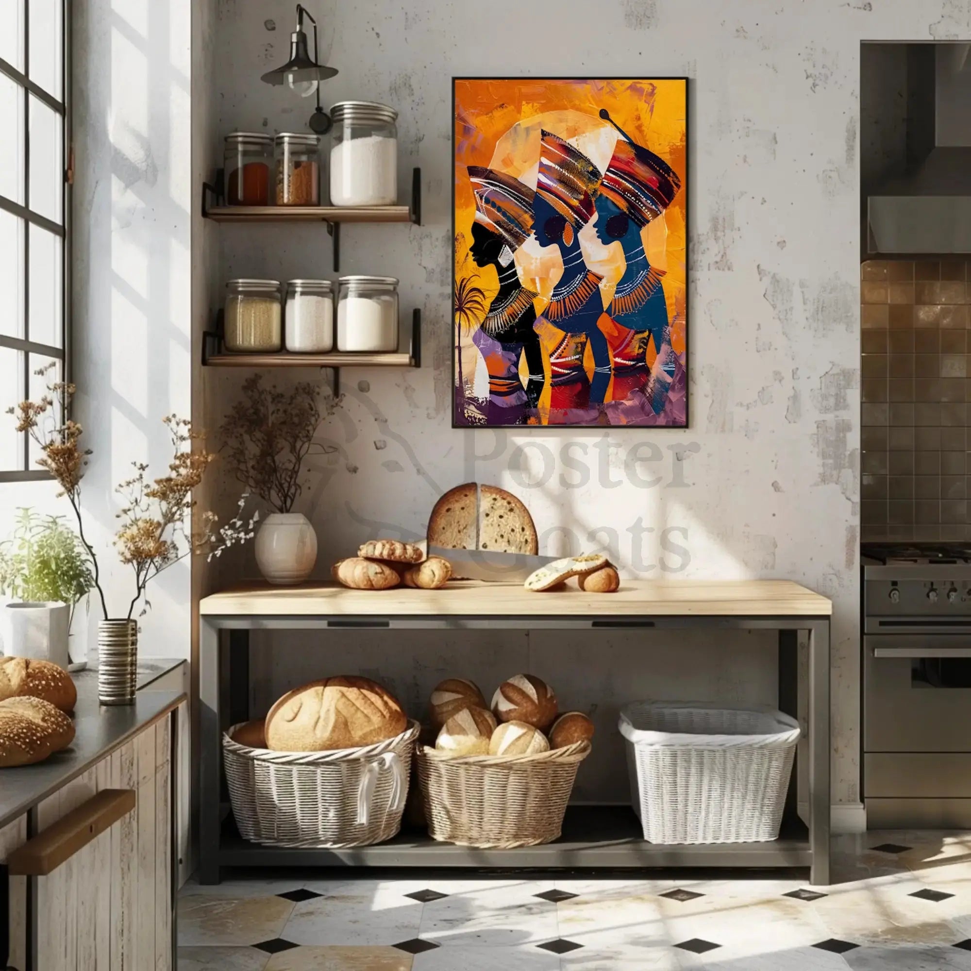 Embrace African Culture with Vibrant Artwork Cultural Heritage Poster PosterGoat