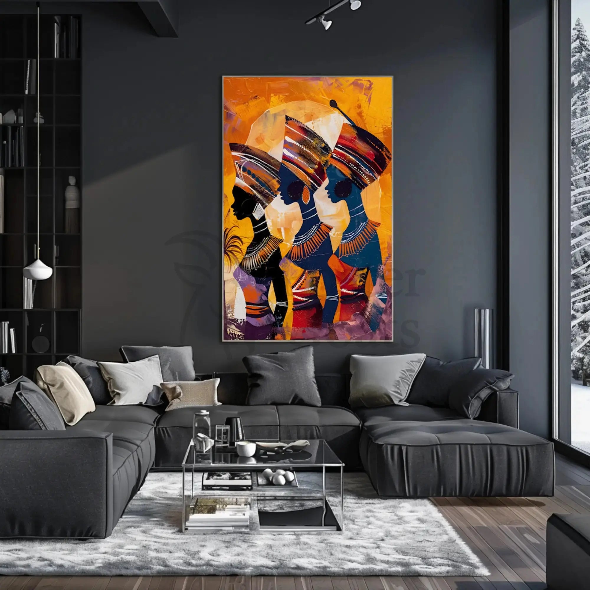 Embrace African Culture with Vibrant Artwork Cultural Heritage Poster PosterGoat