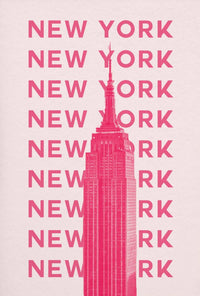 Empire State Building Modern Minimalist Travel Poster PosterGoat