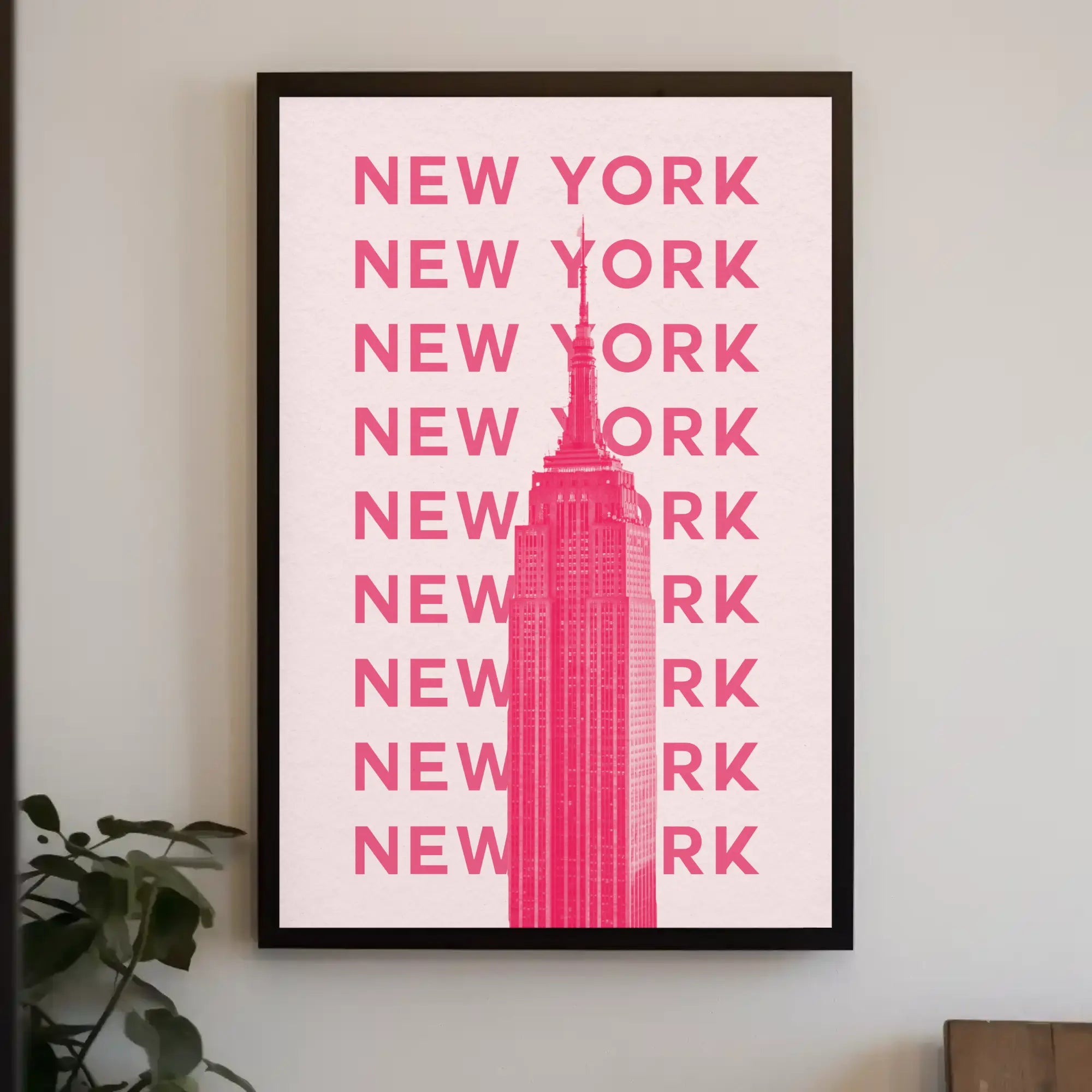 Empire State Building Modern Minimalist Travel Poster PosterGoat