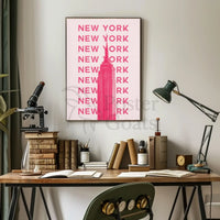 Empire State Building Modern Minimalist Travel Poster PosterGoat