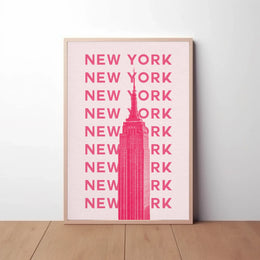 Empire State Building Modern Minimalist Travel Poster PosterGoat