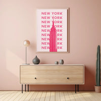Empire State Building Modern Minimalist Travel Poster PosterGoat