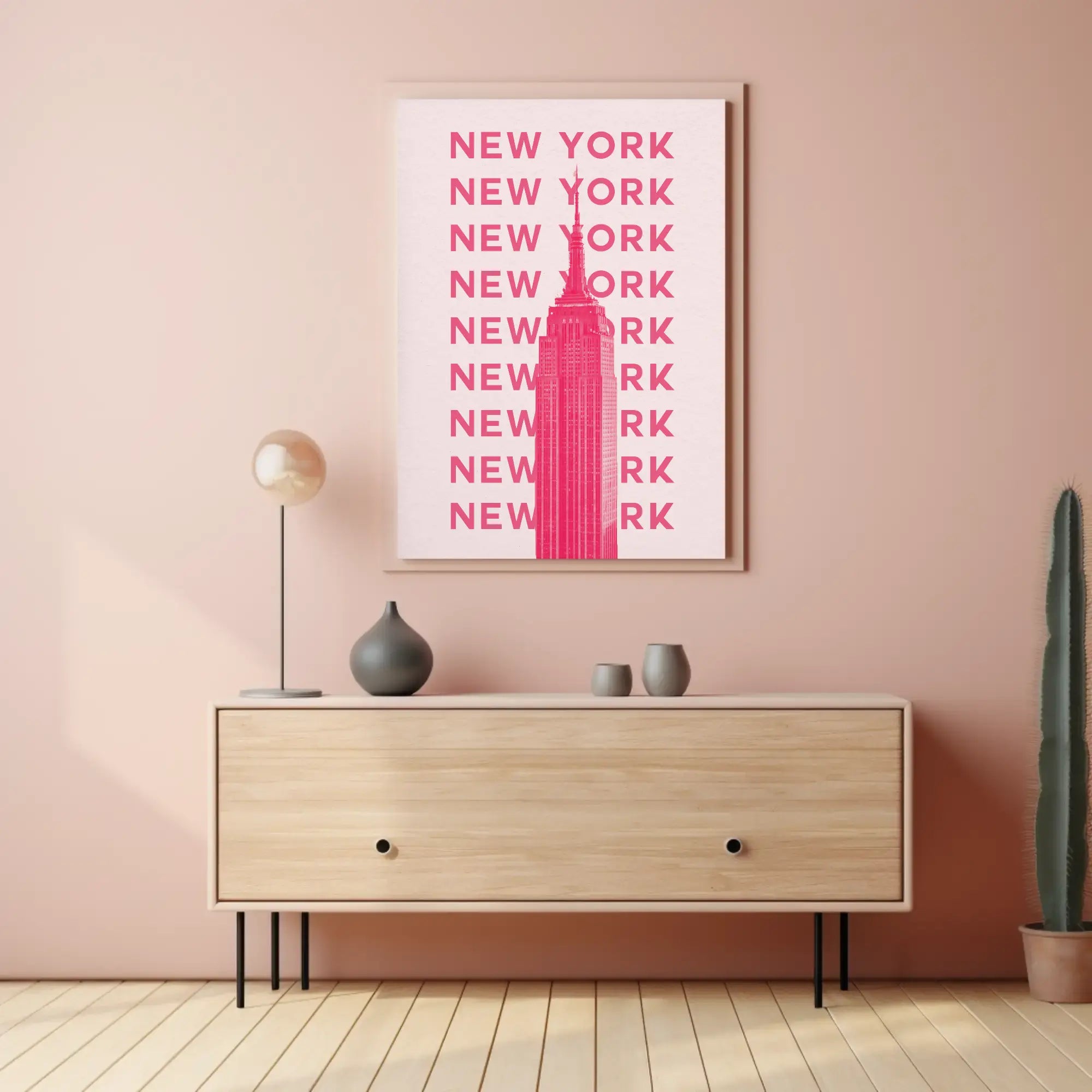 Empire State Building Modern Minimalist Travel Poster PosterGoat