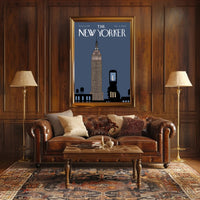 Empire State Minimalistic Design New York Travel Poster PosterGoat