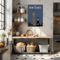 Empire State Minimalistic Design New York Travel Poster PosterGoat