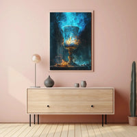 Enchanted Chalice of Flames Fantasy Adventure Poster PosterGoat