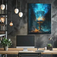 Enchanted Chalice of Flames Fantasy Adventure Poster PosterGoat